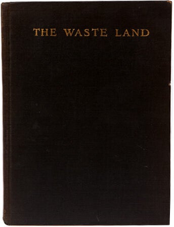 Item #100140 The Waste Land. T. S. Eliot, Walker Evans.
